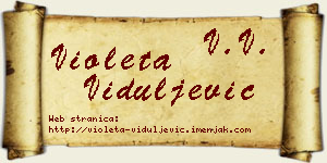 Violeta Viduljević vizit kartica